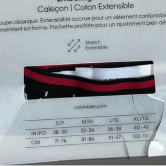 NEW Calvin Klein Cotton Stretch Trunks Boxer Brief Size Small Red Grey Underwear - Picture 15 of 15